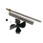 Rc Boat 150mm Drive Shaft With  4 Vanes CW Propeller