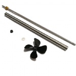 Rc Boat 250mm Drive Shaft With 4 Vanes Propeller CW